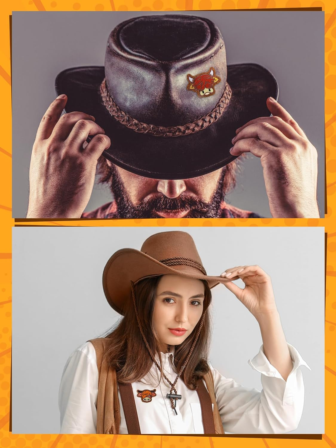 30 Pcs Highland Cow Iron on Patches for Hats Western Embroidered Patches Vintage Cowboy Animals Sew on Applique Patches for Jackets Backpacks Clothes DIY Crafts Accessories(Highland Cow)