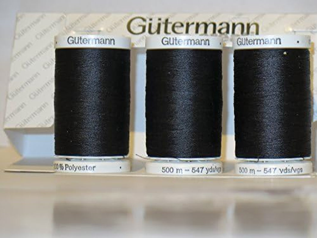 Sew-All, All Purposethread 547 Yards-Black  Thread 3 Pack (Black)