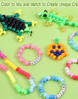 3000Pcs 56 Colors Pony Beads for Bracelet Making Kit, Rainbow Kandi Beads Friendship Bracelet Kit with 910Pcs A-Z Letter Beads, DIY Jewelry Making Beads Craft for Adults