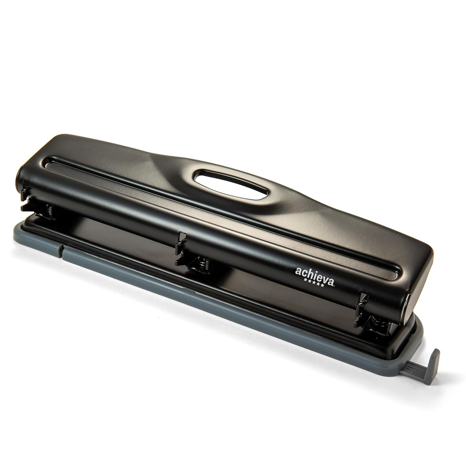 Economy 3-Hole Punch, 12 Sheet Capacity, Black (90140)