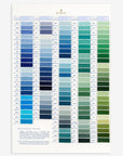 Threaded Color Card - W100B