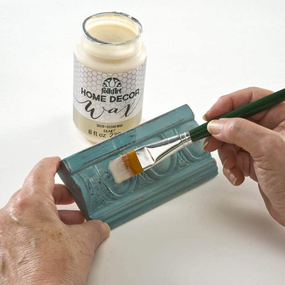 Home Decor Chalk Furniture & Craft Paint in Assorted Colors, 8 Ounce, Clear Wax