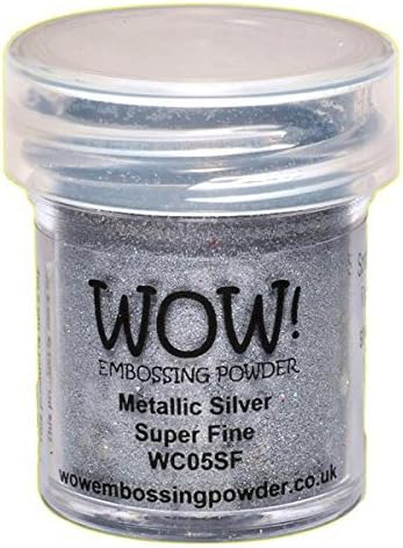 Wow! Embossing Powder Metallic Bundle: Gold, Silver, Platinum and Copper, 15Ml (1) (1, Brown)