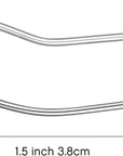100 Pack Curved Safety Pins 1.5 Inch Size 2 for Quilting Sewing，Basting Pins
