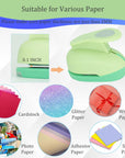 1.5 Inch Circle Paper Punch, Hole Punch Shapes, Circle Cutter Tool for Paper, Hole Puncher for Crafts, Scrapbooking, Cardstock, Greeting Cards, DIY, Kids Arts