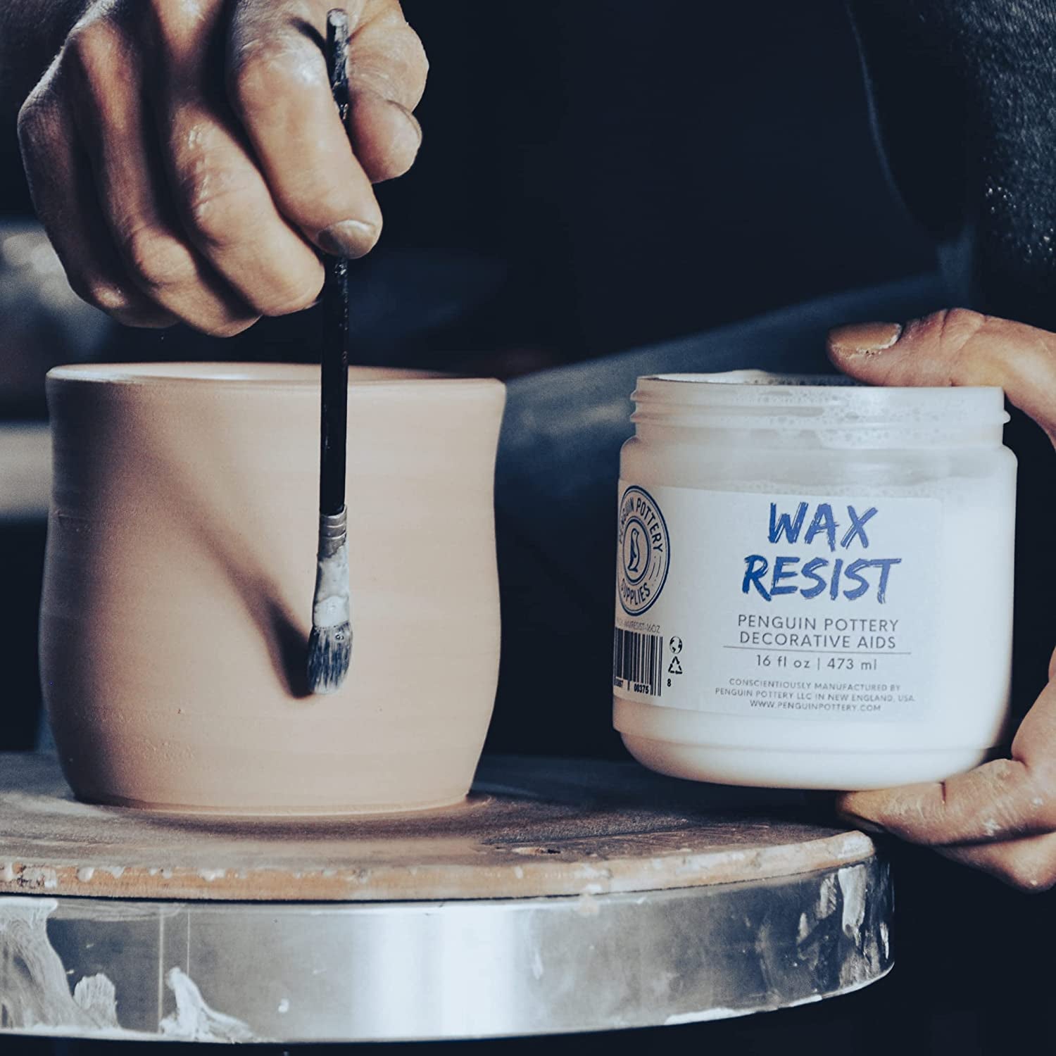 - Premium Ceramic Wax Resist for Pottery Glaze, Ceramic Slip Clay, and Ceramic Glazes - Alternative to Latex Resist for Pottery - Ceramic Sealant for Pottery - 1 Pint | 473 Ml