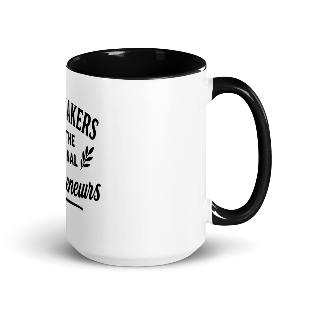 White Ceramic Mug with Color Inside
