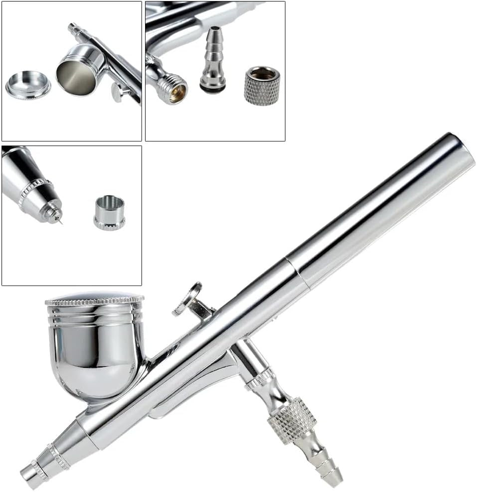 0.3Mm Gravity Feed Dual-Action Airbrush Paint Spray Gun Kit Set