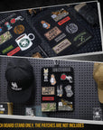Patch Board, Tactical Patches Display Panel Stand Holder Organizer with Loop Surface for Hook & Loop Patch, Morale Patch, Military Patch Collections(No Patches Included) - Black