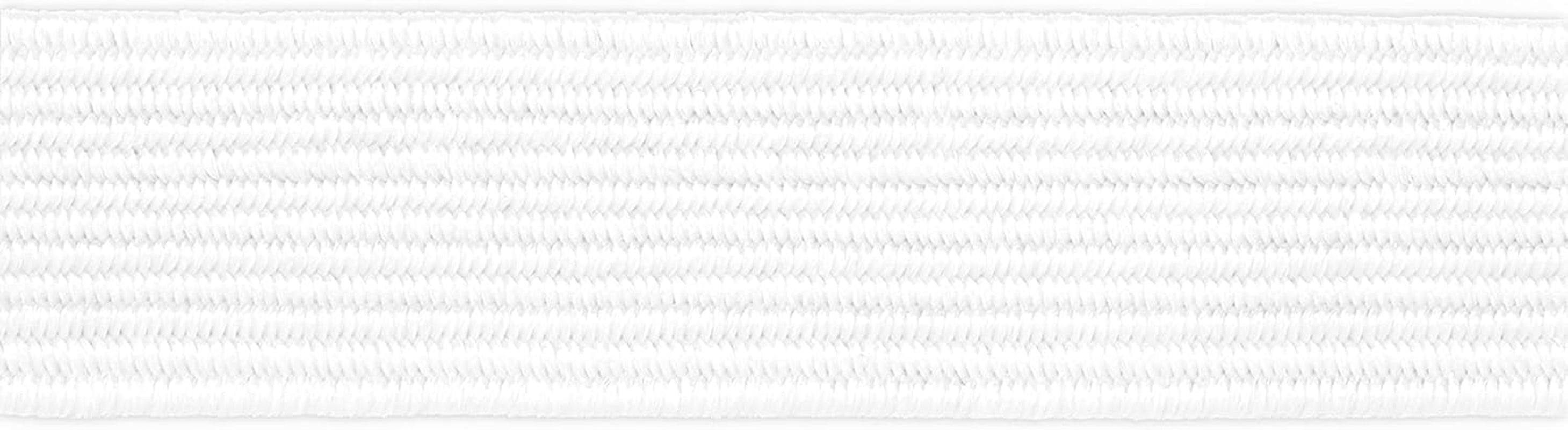 Braided X, White Elastic, 3/8-Inch by 6-Yard