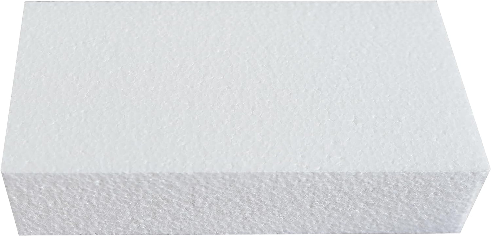 DNB Craft Foam Blocks - 6PCS 8X4X2 Inch Rectangle EPS Polystyrene White Foam Bricks - Crafts and Arts Supplies