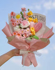 Artificial Knitting Flowers Bouquet