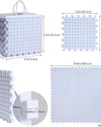 9 Pack  & Crochet Project, Extra Thick Knitting Blocking Mat with Grid Lines，Knitting Mats with 100 T-Pins and Storage Bag