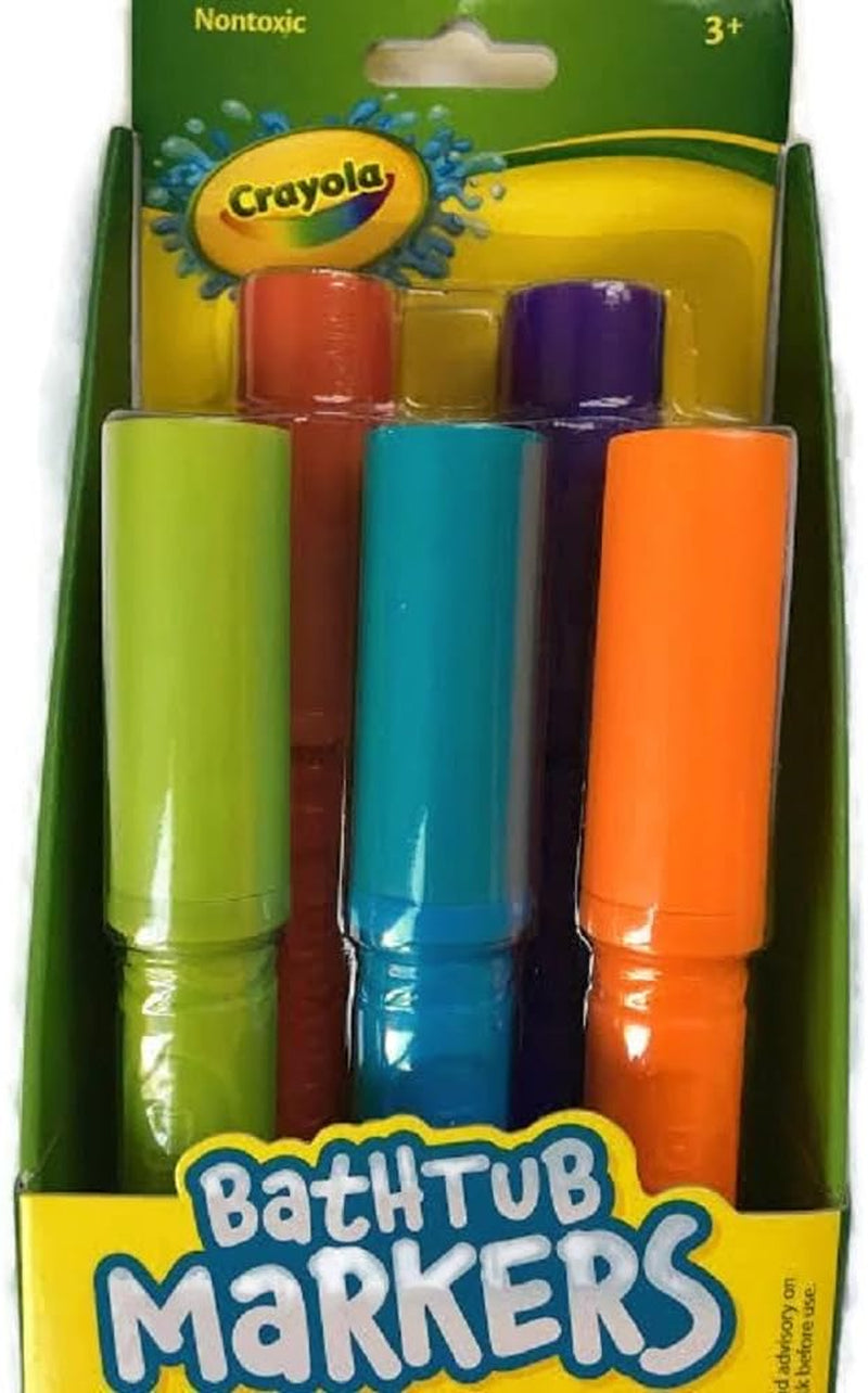 Bathtub Markers with 1 Bonus Extra Markers and Bathtub Crayons with 1 Bonus Extra Crayons