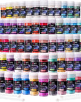 36 Colors Mica Powder, Mica Pigment Powder for Epoxy Resin/Uv Resin, Natural Colorant Dye for Soap/Candle Making, Lip Gloss,Nail Polish, Slime and Bath Bomb