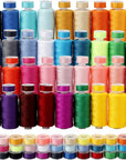 72Pcs Bobbins Sewing Threads Kit 36 Colors 500 Yards Sewing Polyester Thread Spools with 36Pcs Same Color Prewound Bobbins for Hand Sewing DIY Emergency Travel Sewing Machine Use