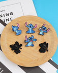 6 Pcs Stitch Pins Cartoon Anime Enamel Pins for Clothing Backpack Hat Decoration Gift for Girls