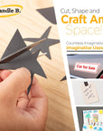 Bandle B Magnetic Sheets for Crafts 8.5"X11". Pack of 2. Flexible Non Adhesive Magnetic Sheet for Metal Cutting Die Storage. Easy to Organize and Cut for Arts & Crafts or Scrapbooking. Thickness 30