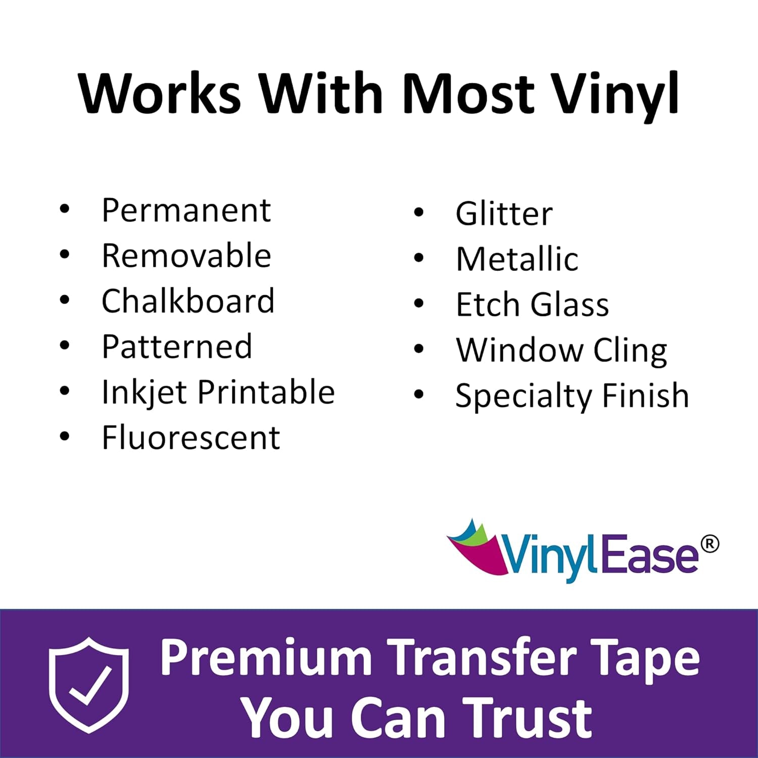 12 Inch X 150 Feet Roll of Paper Transfer Tape with a Medium Tack Layflat Adhesive. Works with a Variety of Vinyl. Great for Decals, Signs, Wall Words and More. V0844