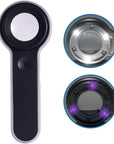 60X Illuminated Rechargeable Magnifier with Dual Coated Lenses, LED/UV Illuminated, Designed for Restoration Jewelry Identification, Close Work, Repair, Gardening, Stamps, Rock Collecting