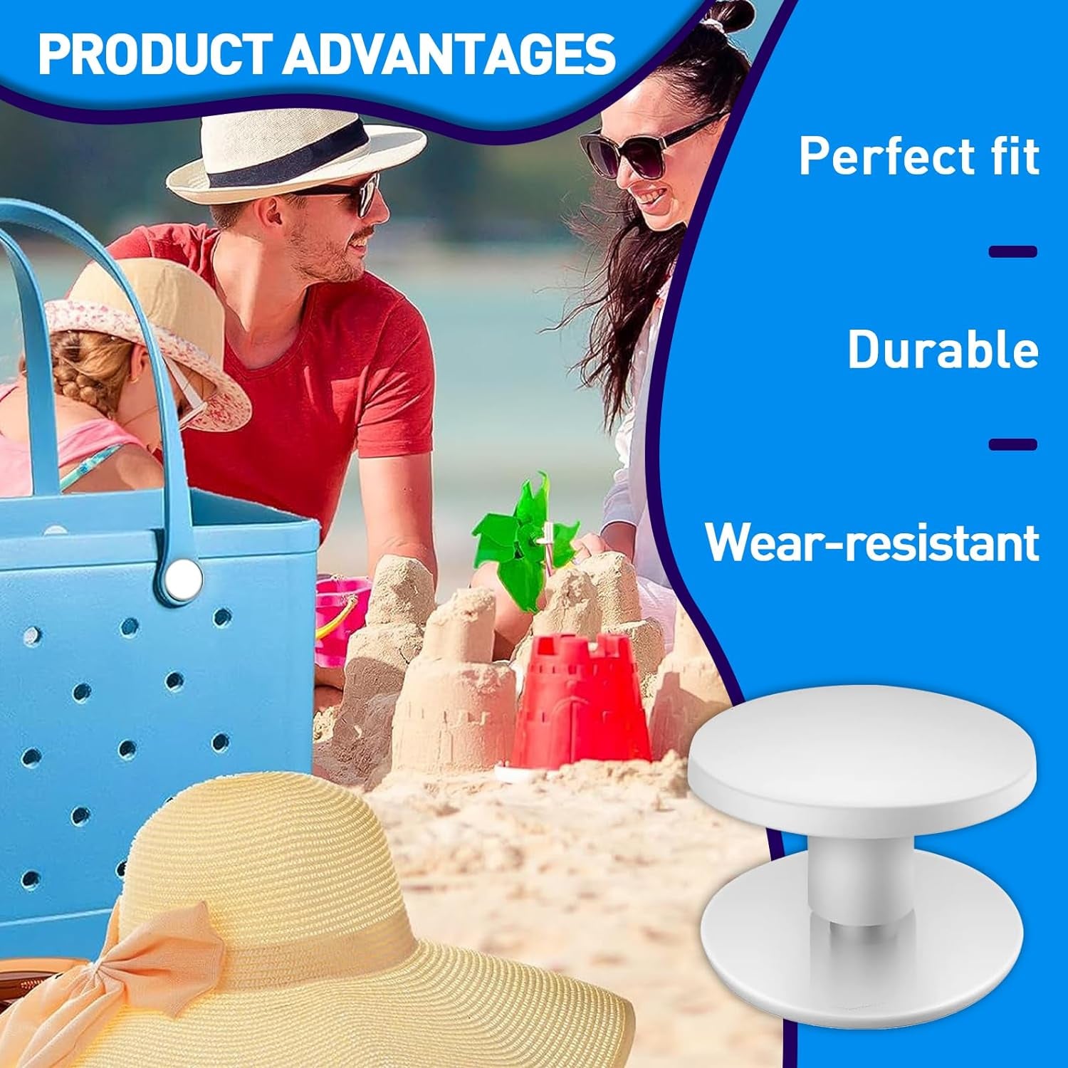 8 Pcs Replacement Buttons Compatible with Bogg Bag - Fix Your Bag Easily Perfect Accessory for Bogg Bag Handles - Say Goodbye to Struggling with a Broken Bag