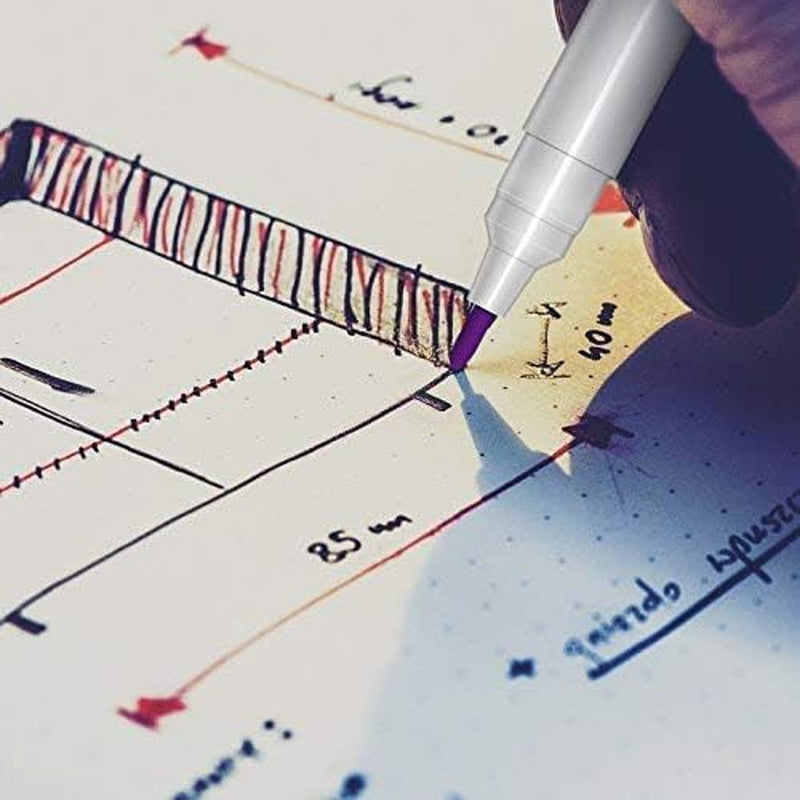 Fabric Marking Pens, 4 Color Water Soluble Ink for Quilting, Dressmaking, Sewing Marking & Tracing Tools (4-Pack)