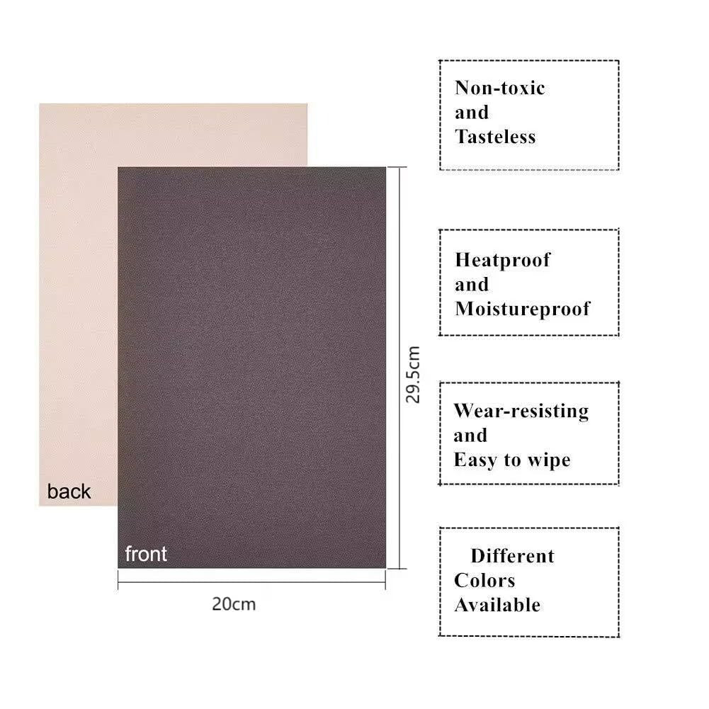 20PCS Velvet (Gray) Fabric Sticky Back Adhesive Back Sheets, A4 Sheet (7.8" X 11.6"), Self-Adhesive, Durable and Water Resistant, Multi-Purpose, Ideal for Art and Craft Making