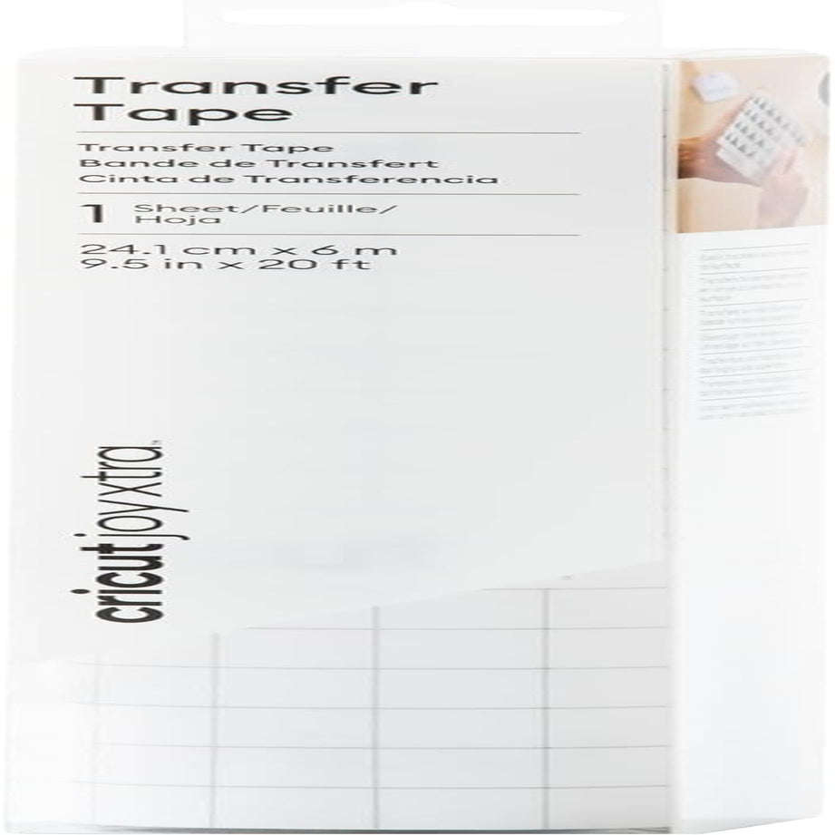 Joy Xtra Vinyl Transfer Tape (9.5 in X 3 Ft), Clear Vinyl Transfer Paper for Labels, DIY Crafts & More, Works with Most Vinyl Types, for  Joy Machine