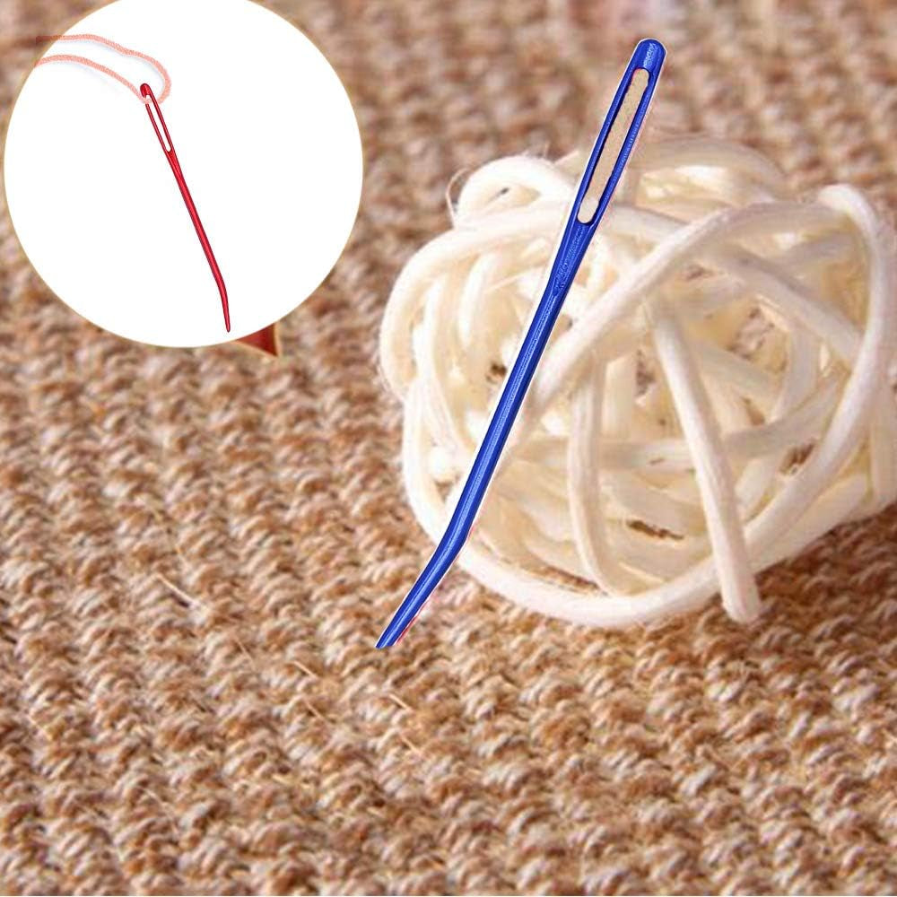 Yarn Needle,Weaving Needle Tapestry Needle Bent Needles for Crochet Large Eye Darning Needles with Storage Box for Knitting Crochet(Random Color)