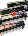 Watercolor Book, Pack of 3, 80 Pages Each, 3.5X5.5 Inch Watercolor Notebook, 110Lb/230Gsm Water Color Paper