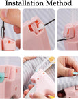 Quick Clothing Fixer, Quick Clothes Fixer, Quick Clothing Fixer Gun, Mini Quick Repair Garment Sewing Machine, Instant Buttons Garment Connector with Buckles Needles (1-Pink)