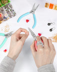 Jewelry Pliers Set, 3 Pack Jewelry Making Tool Kit Includes Mini Needle Nose Pliers/Chain Nose Pliers, round Nose Pliers and Wire Cutter for Jewelry Repair, DIY Crafts, Jewelry Making Supplies