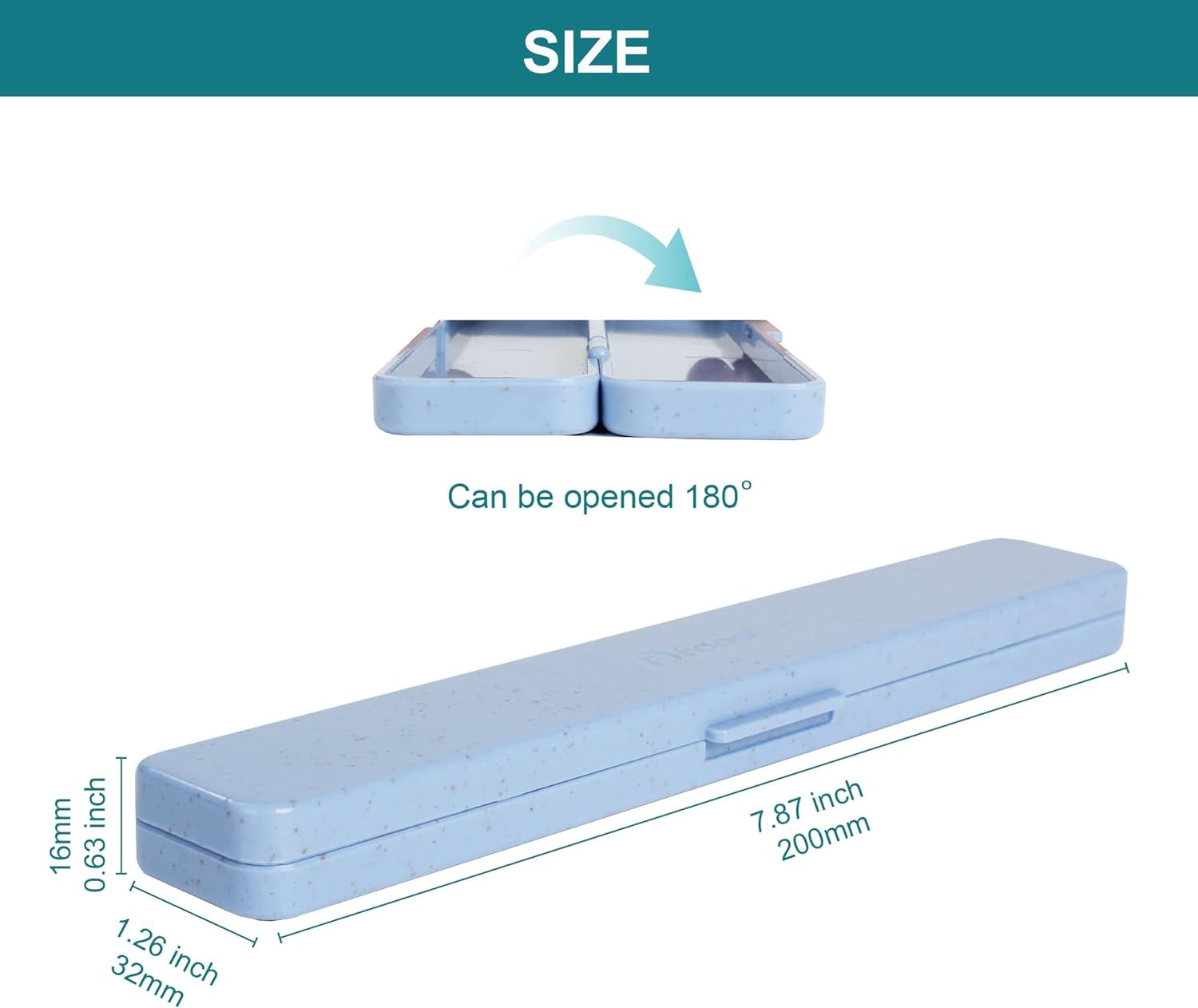 Small Pencil Box - Plastic Pencil Case - Pencil Cases for Adults,Pencil Case Aesthetic,Multipurpose Brushes Box, Cosmetic Pencil Cases,Travel Toiletry Cases