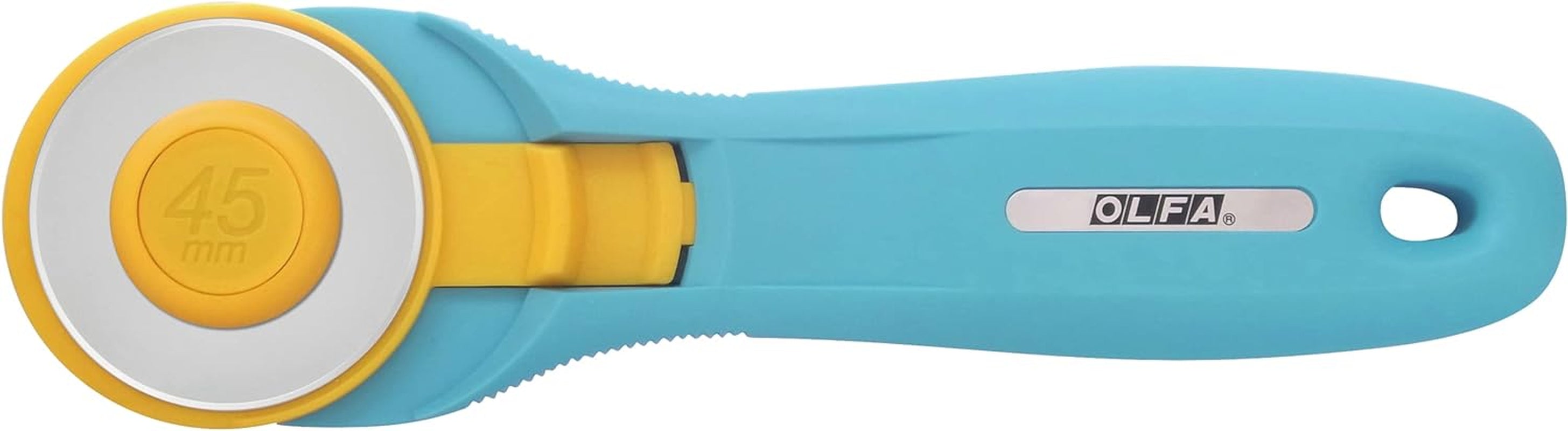 45Mm Quick-Change Rotary Cutter (RTY-2/C) - Rotary Fabric Cutter W/ Blade Cover for Crafts, Sewing, Quilting, Replacement Blade:  RB45-1 (Aqua)