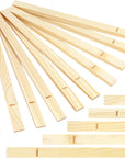 10 Pieces 5 Size Rolling Mud Stick Guide, Clay Rolling Pin Guides, Wooden Slab Roller Guides for Clay, Pottery Tools Clay Tools for Pottery Teaching, Polymer Clay Thickness 3, 5, 7, 10, 12 Mm