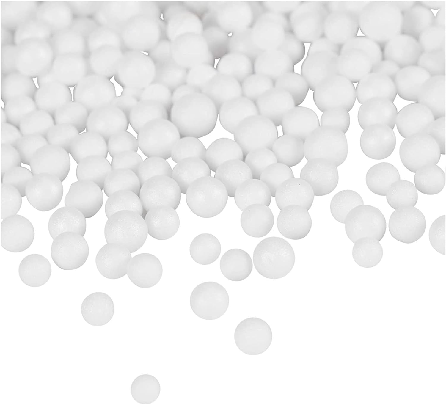 90,000 Pieces Foam Beads for Slime, White Polystyrene Beads for Kids DIY Craft, Party Decoration (0.08-0.12 In)