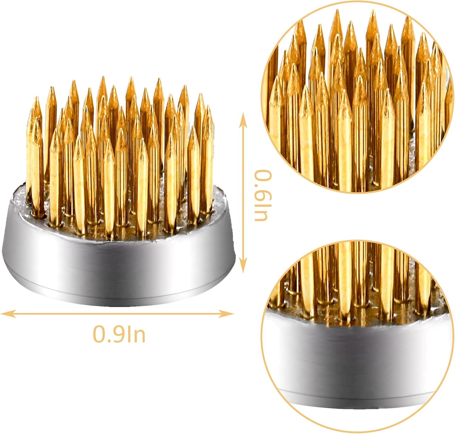 12 Pack Flower Frog Holder, Kenzans round Flower Arranger Mini Frog Floral Frog Pins, 0.9 Inch Flower Pin Holder Fixed Tools for Small Vase Ikebana Decoration Supplies