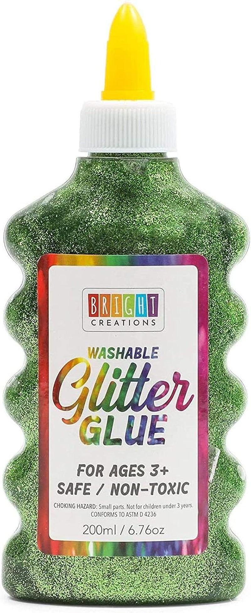 Glue with Glitter for Arts and Crafts, 8 Colors (6.76 Oz, 8 Pack)