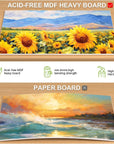 Canvas Boards for Painting 32 Pack, Paint Canvas Panels Set - 5X7, 8X10, 9X12, 11X14 Inches, Pre-Primed 100% Cotton Blank Canvases for Oil Acrylic Watercolor Pouring Paint for Kids & Artists