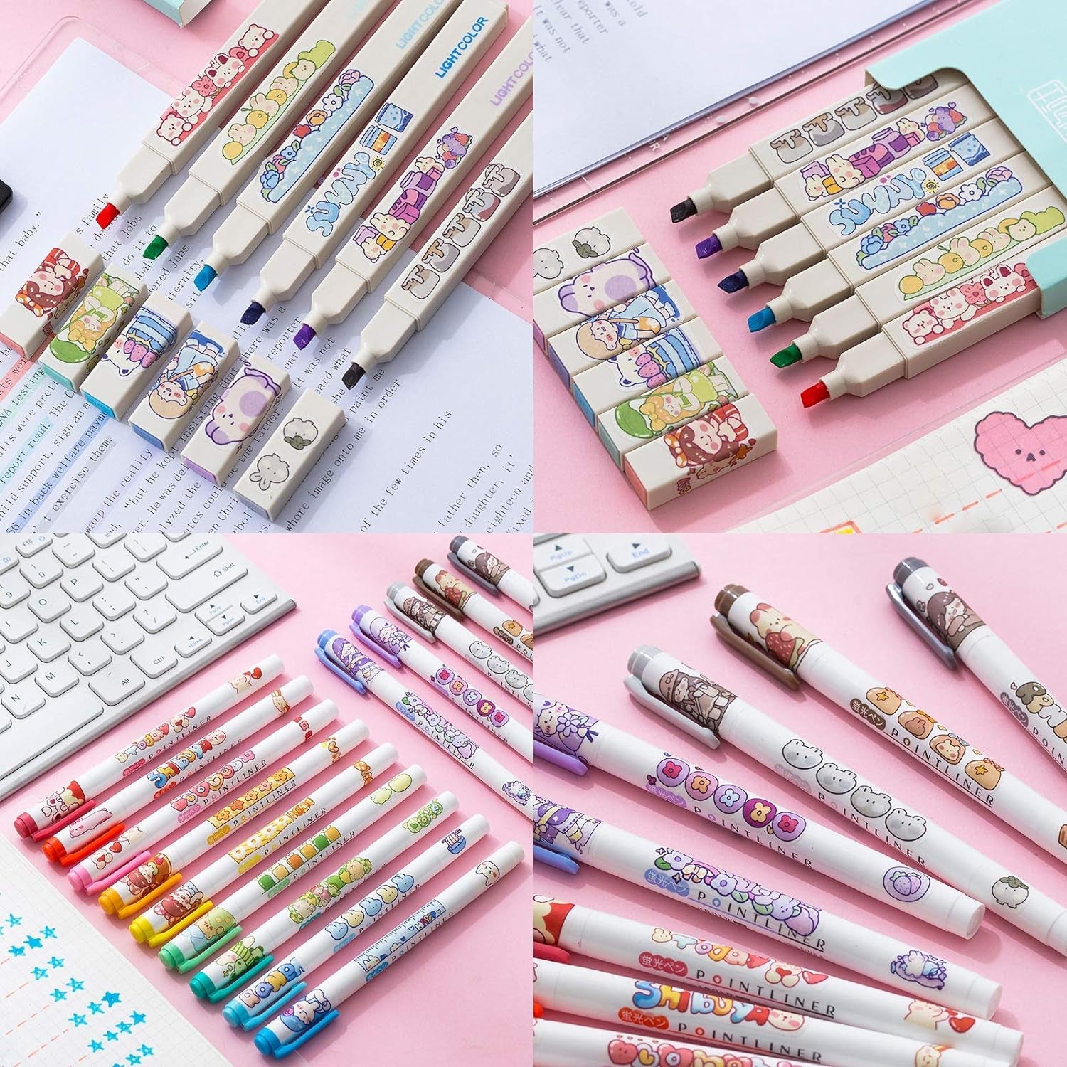 Cute Cartoon Rabbits Decoration Stickers for Scrapbook Planners Gift Packing Scrapbooking Album Planner Journal Arts DIY Craft