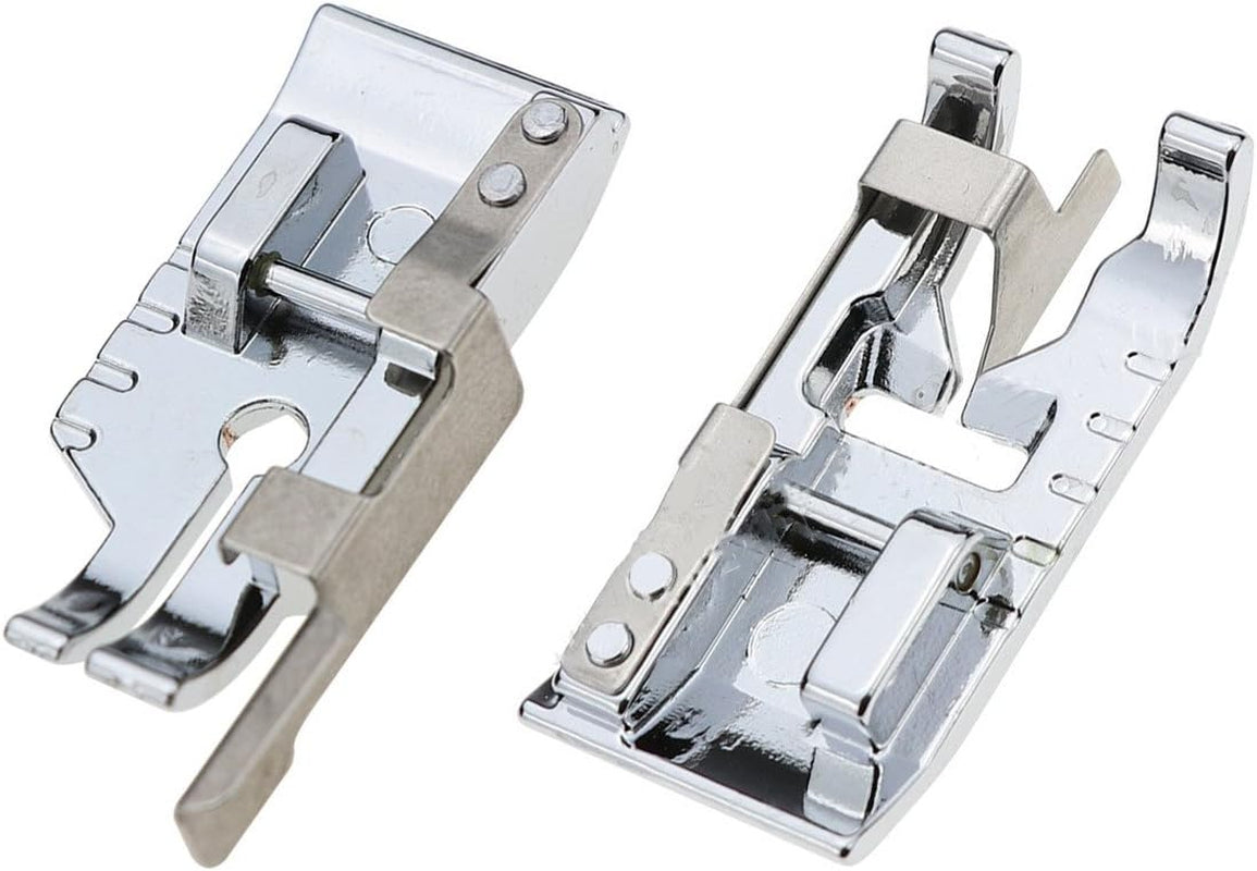 Pack of Stitch in Ditch Foot and 1/4''(Quarter Inch) Quilting Patchwork Sewing Machine Presser Foot with Edge Guide for All Low Shank Snap-On Singer, Brother, Babylock, Euro-Pro, Janome