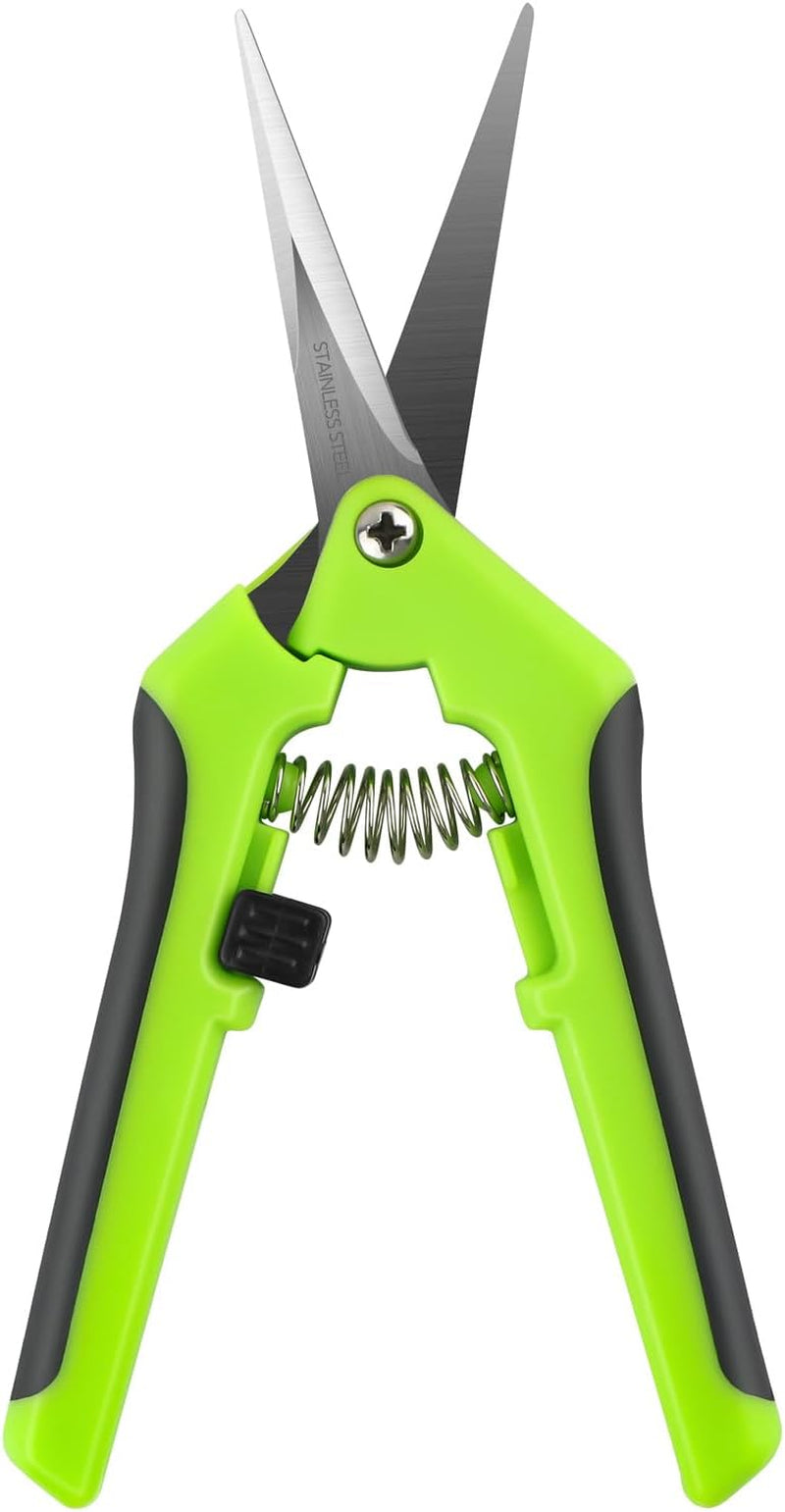 2 Ergonomic Spring-Action Scissors,Spring-Loaded Craft Shears with Stainless Steel Blades,For Cutting Intricate Details and Tight Patterns for People with Arthritis or Limited Hand Strength