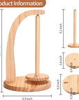 Wooden Magnetic Yarn Holder, Vertical Yarn Skein Holder with Easy Installation, Smooth Rotation, Durable Varnish Surface, Perfect Yarn Holder Spinner for Knitting and Crocheting.