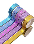 30 Rolls Washi Masking Tape Set,Decorative Craft Tape Collection for DIY and Gift Wrapping with Colorful Designs and Patterns