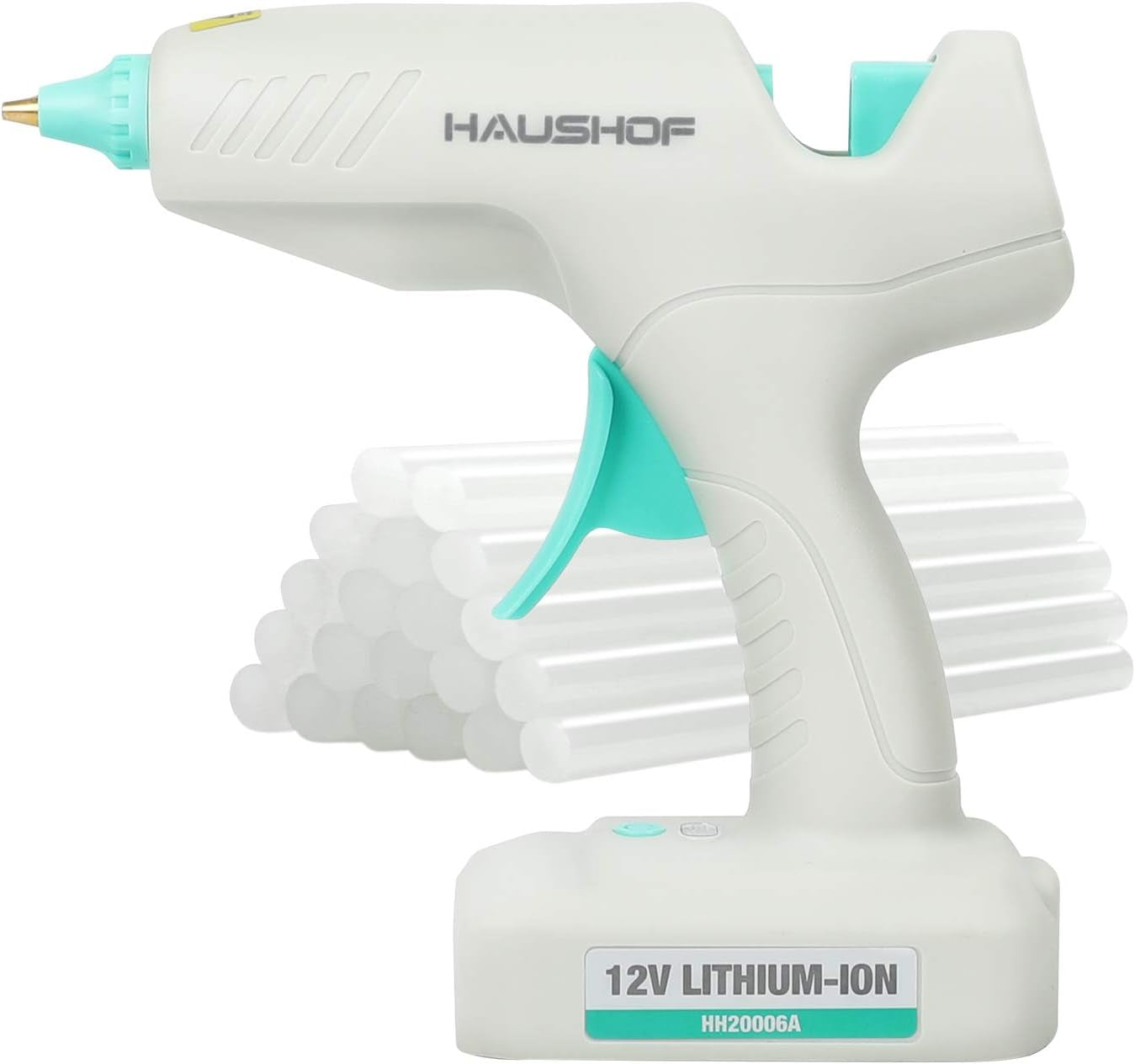 Hot Glue Gun, 60W Cordless Glue Gun with 20Pcs Full-Size Glue Sticks, Fast Preheating &amp; High Temp, Cordless Hot Glue Gun Kit for DIY, Arts, Crafts, Home Decoration