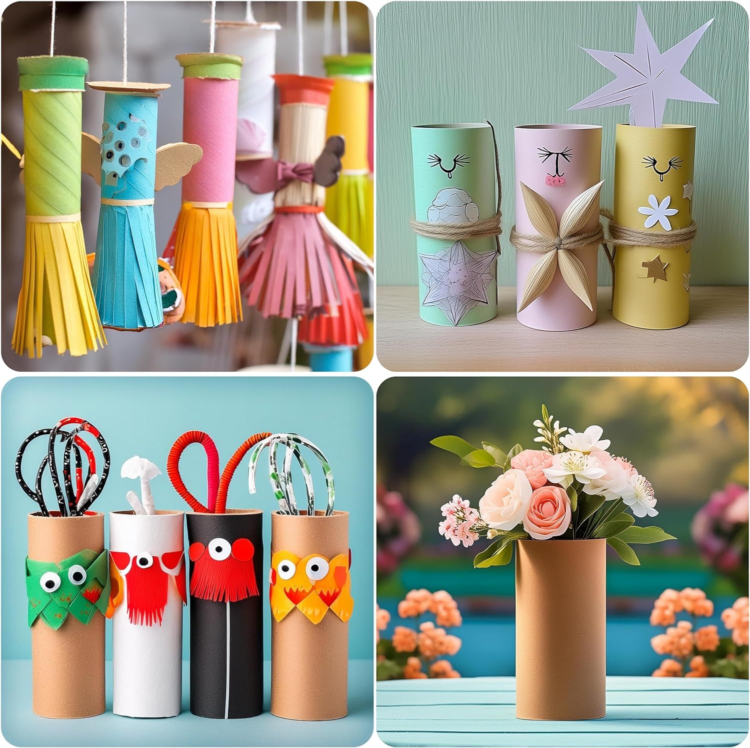 36 Pack Brown Cardboard Tubes for Crafts, DIY Craft Paper Roll for Diorama (1.6 X 4.7 In)