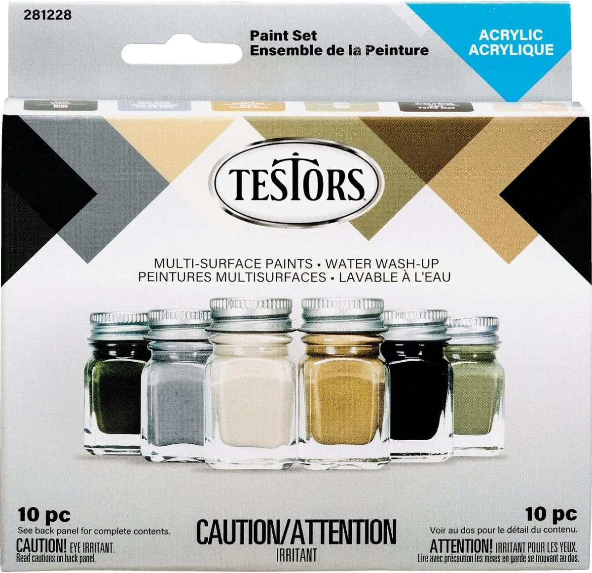 Camo Acrylic Paint Set, Multicolor