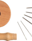 - Magnetic Mushroom Darner & Needles for Quick and Easy Mending - Durable, Efficient, and Versatile Tools for Sewing, Embroidery, and Crafting Projects