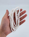 46 Inch White Heishi Beads for Jewelry Making, 6Mm Puka Shells Bead Strand, Natural Thin Flat Seashell Beads for Bracelets Necklaces Chokers and Anklets, African Disc Spacers