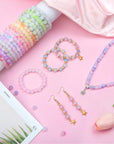 700Pcs Glass Beads for Jewelry Making, 24 Color 8Mm Glass Crystal Beads Friendship Bracelets Making Kit for DIY Earrings Necklaces Rings